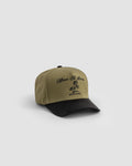 Born To Roam American Trucker Cap Olive Green Adjustable