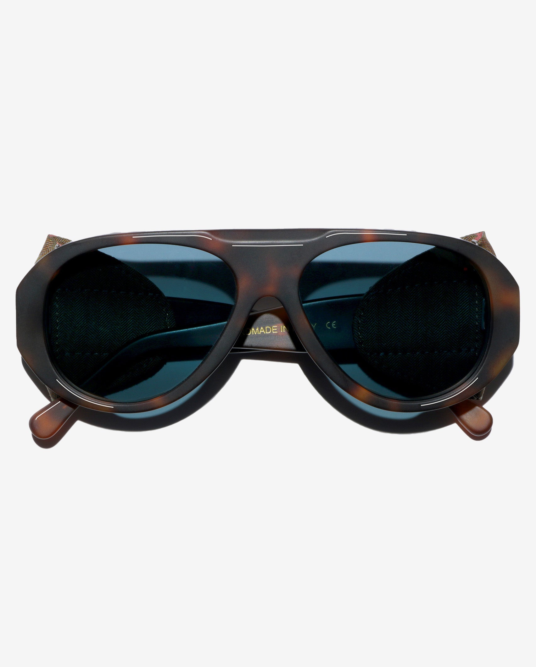 SEASE L.G.R Sand Flap Aviator Sunglasses Black Acetate