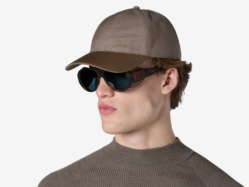 SEASE L.G.R Sand Flap Aviator Sunglasses Black Acetate